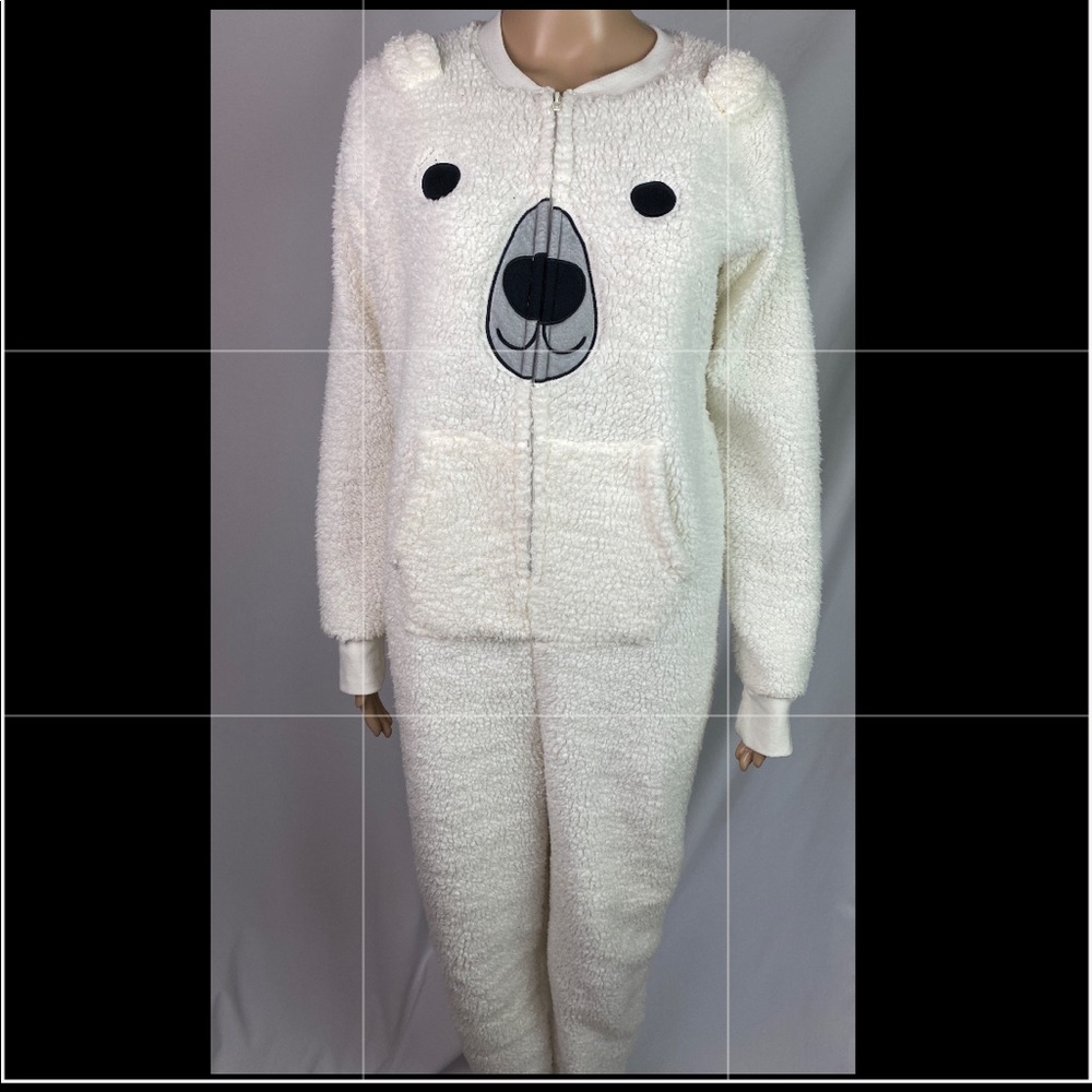 Cozy Zoe polar bear onesie